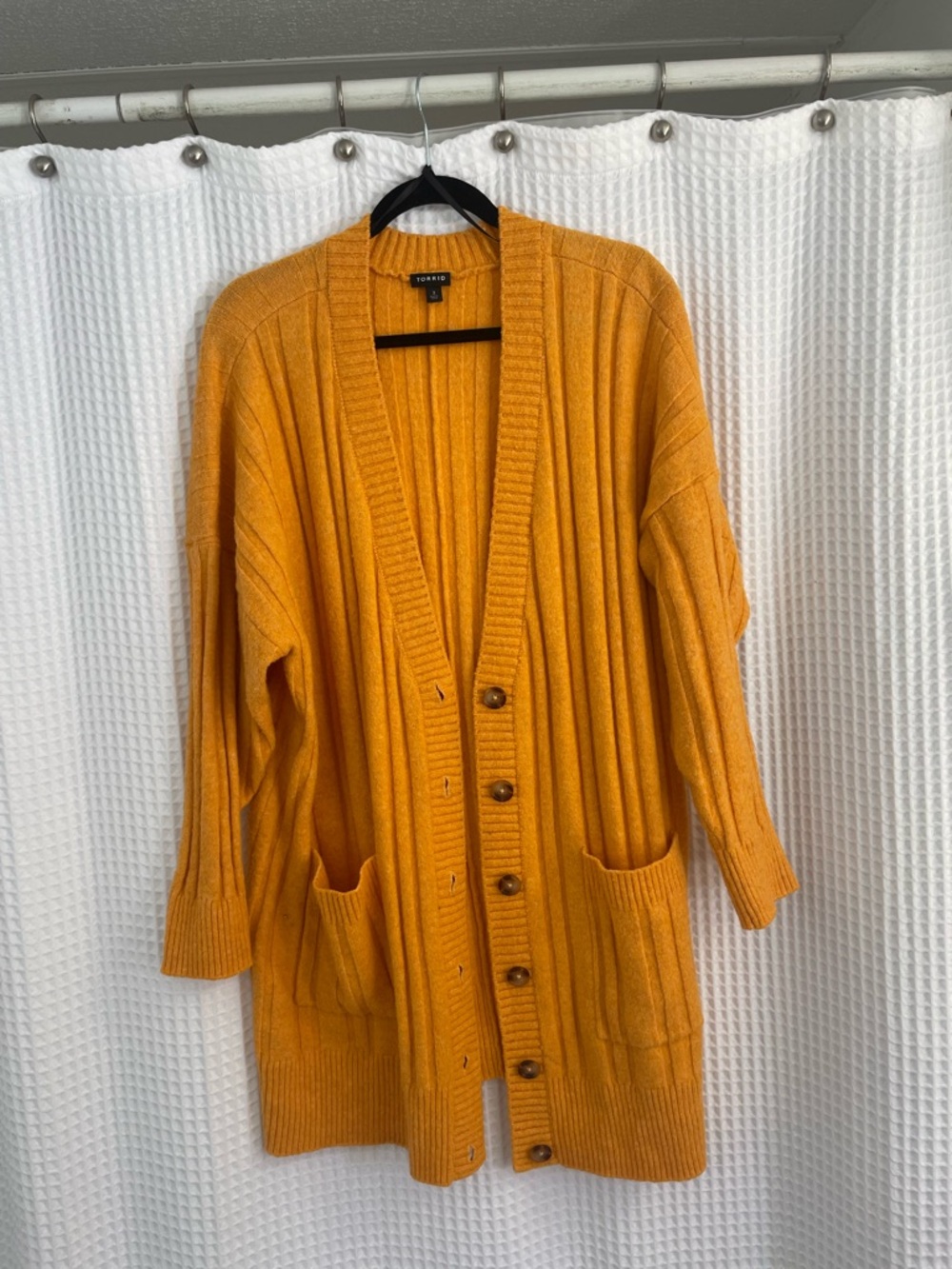 Torrid plus size yellow cardigan heavy knit 3X